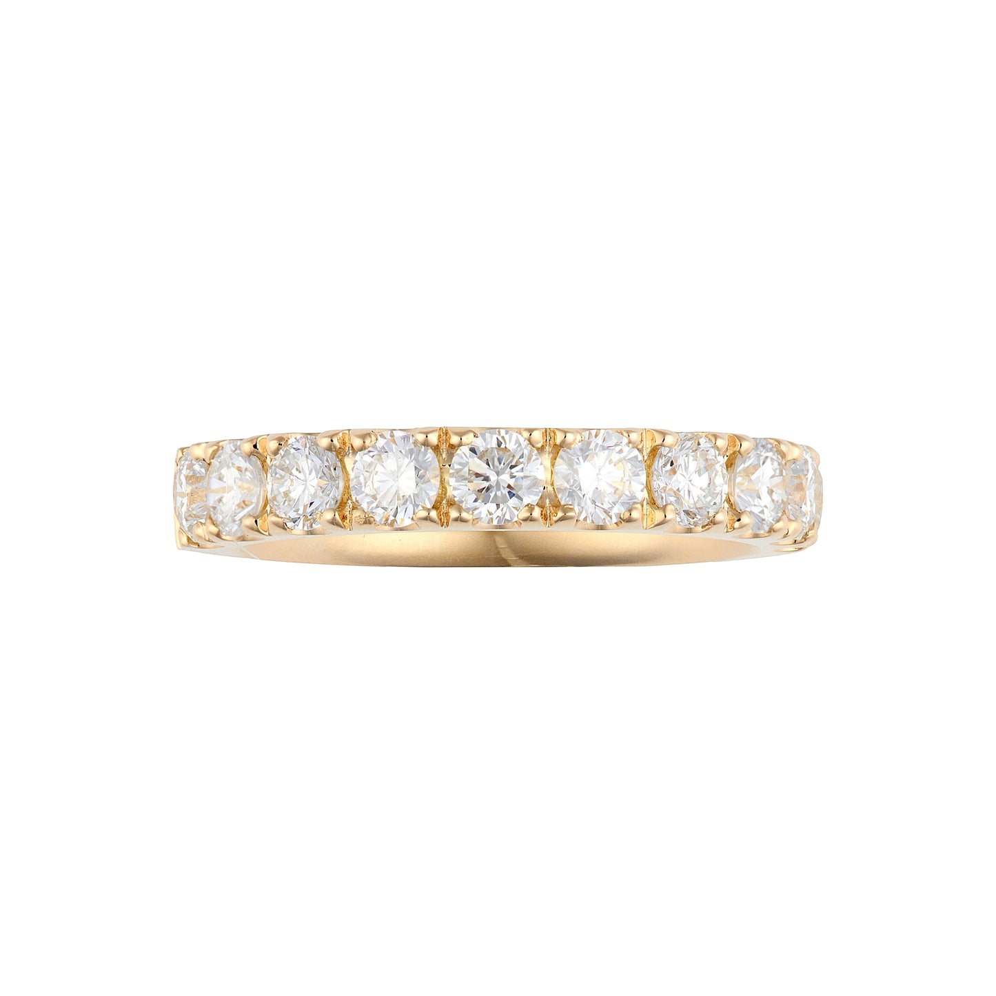 1CTW Lab Diamond ¾ Eternity Band - 9K Gold