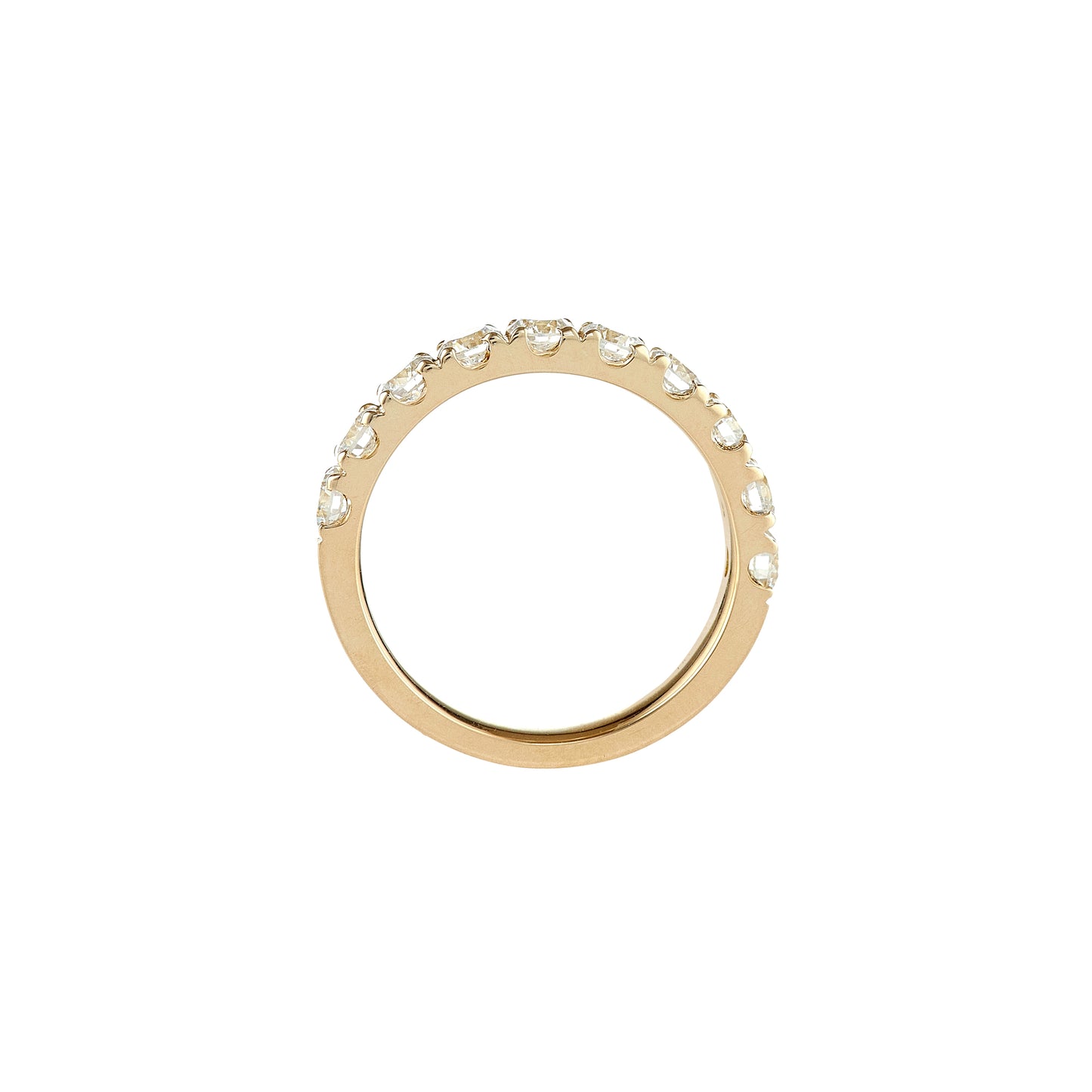 1CTW Lab Diamond ¾ Eternity Band - 9K Gold