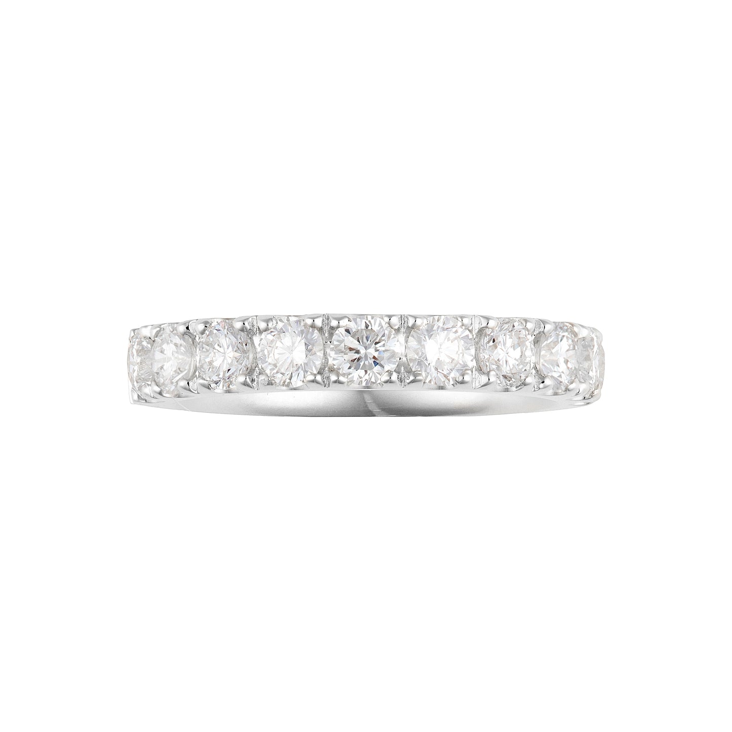 1CTW Lab Diamond ¾ Eternity Band - 9K Gold